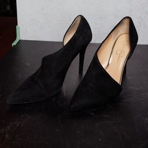Jessica Simpson Black Suede Pumps
